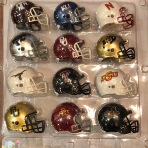 Big 12 mini football helmet collection